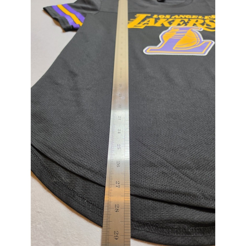 Lakers NBA Mesh‎ Womens XL Black Basketball Mesh Jersey Los Angeles Short Sleeve - Picture 3 of 7